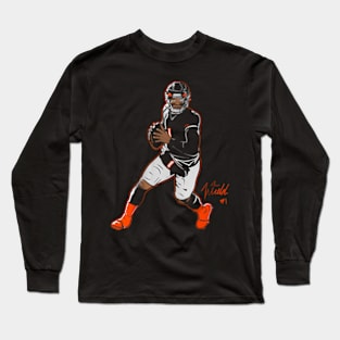 Justin Fields Superstar Pose Long Sleeve T-Shirt